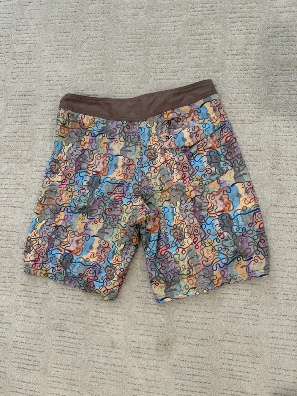 RVCA Multicolor Swim Board Shorts